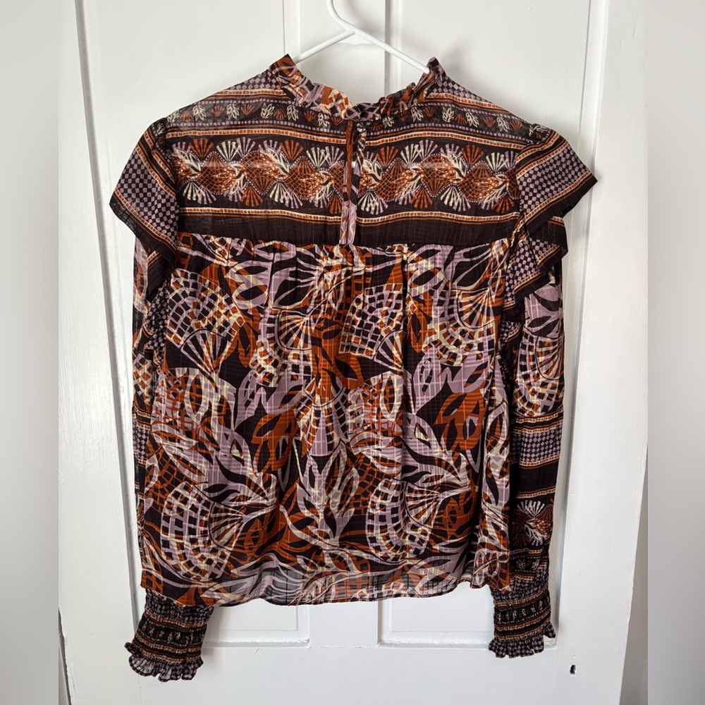 Women's Multicolor Patterned Top - Picture 4 of 9